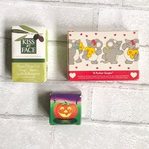 Set of soaps kiss my face and vintage Avon